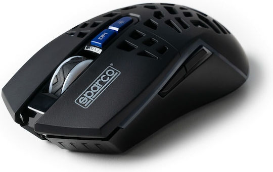 Sparco SPWMOUSE Безжична RGB Геймърска Мишка 4800 DPI Черен