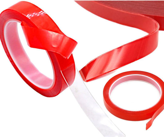 Bandă adezivă acrilică dublu adezivă transparentă foarte puternică dimensiune 20mm X 3m