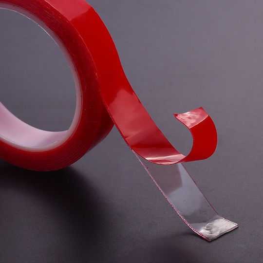 Bandă adezivă acrilică dublu adezivă transparentă foarte puternică dimensiune 20mm X 3m