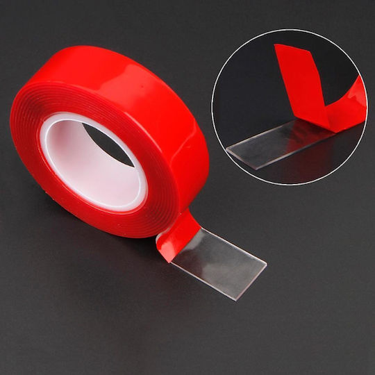 Bandă adezivă acrilică dublu adezivă transparentă foarte puternică dimensiune 20mm X 3m