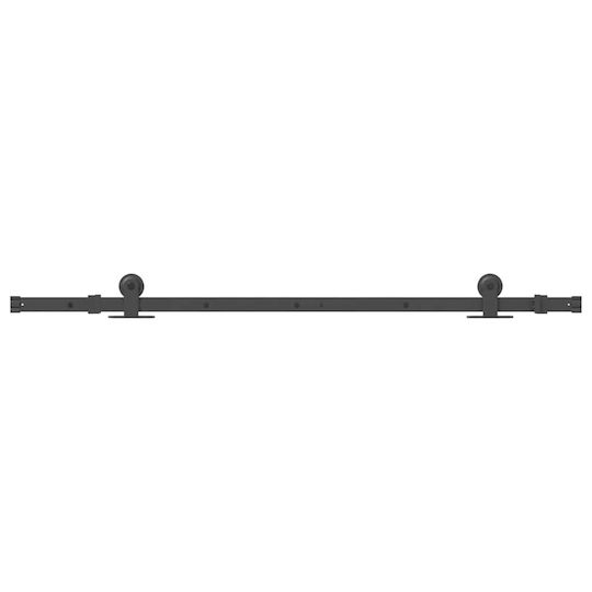 vidaXL Sliding Door Mechanism For Door Knobs 152.5cm Black