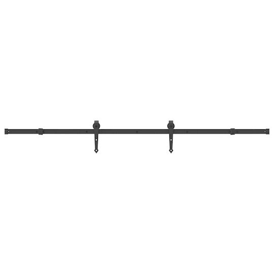 vidaXL Sliding Door Mechanism for Middle Door 213.5cm Black
