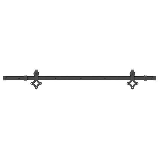 vidaXL Mecanism Pentru Ușă Glisantă Butuc De Ușă 152.5cm Negru