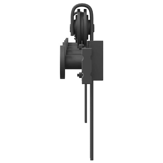 vidaXL Sliding Door Mechanism For Door 200cm Black