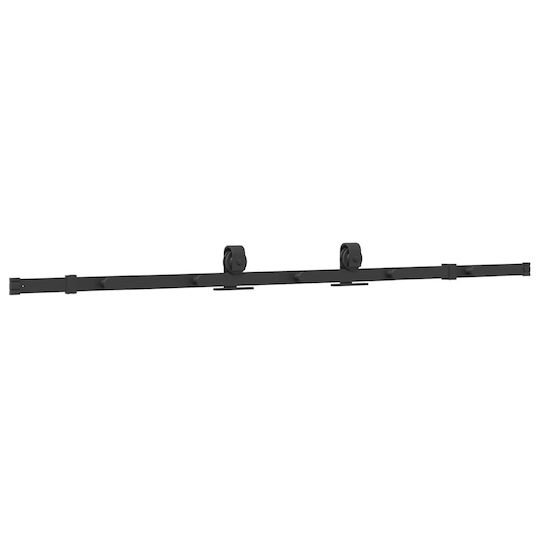 vidaXL vidaXL Sliding Door Mechanism for Middle Door 183cm Black