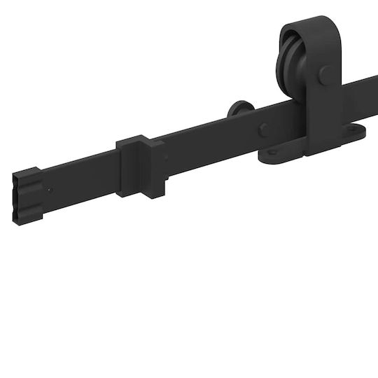 vidaXL vidaXL Sliding Door Mechanism for Middle Door 183cm Black