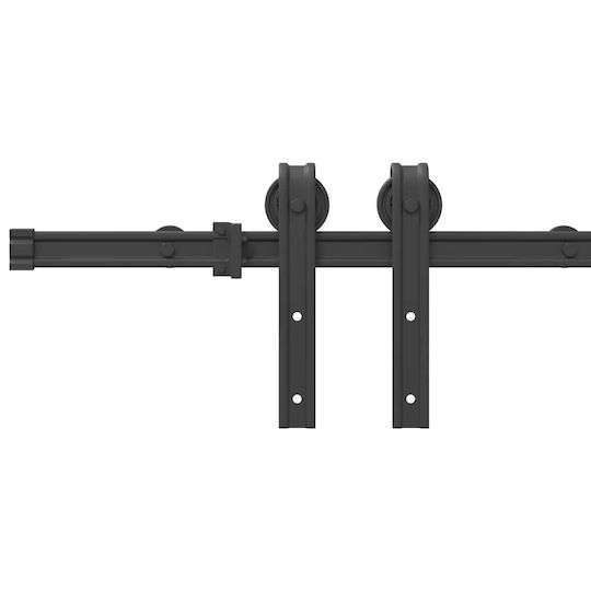 vidaXL Sliding Door Mechanism For Door 200cm Black