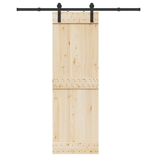 vidaXL Sliding Door Mechanism For Door 183cm Black