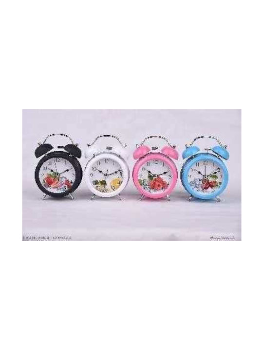 Tabletop Clock with Indicators Plastic with Alarm Clock Black 330116_b