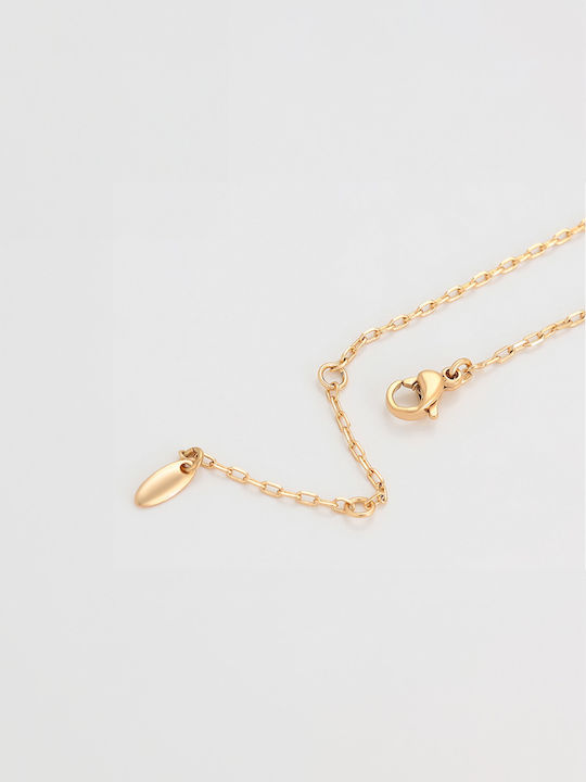 Chrysothemiss Necklace with design Heart Gold Plated