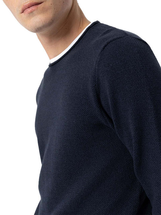 Long Sleeve Blue Blouse