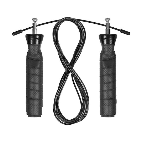 Boxing Jump Rope Rubber Handle 2x100g Weights Metal Bearing 3m Adjustable Rebel A
