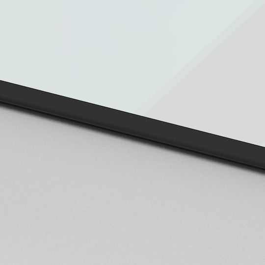 Vidaxl Schiebetür-Beschlagset 76x205 cm Glas & Aluminium Schwarz