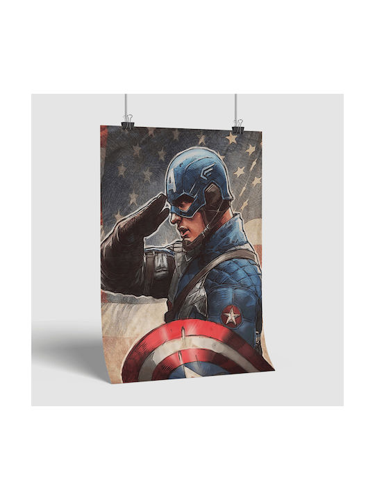 Poster Captain America Mv023 30cm X 40cm
