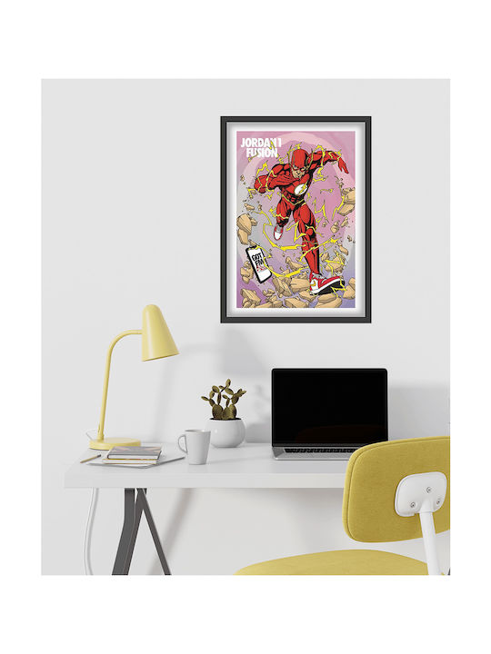 Poster Flash X Jordan 1 Fusion Snk275 40cm X 50cm