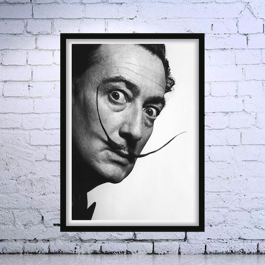 Poster Salvador Dalí Prt015 30cm X 40cm Λευκό Ξύλινο Κάδρο