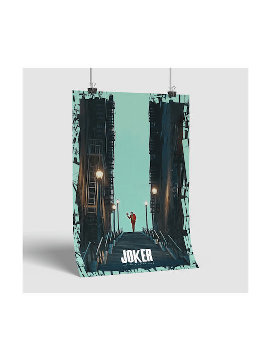 Poster Joker Pe Scări Mv016 30cm X 40cm