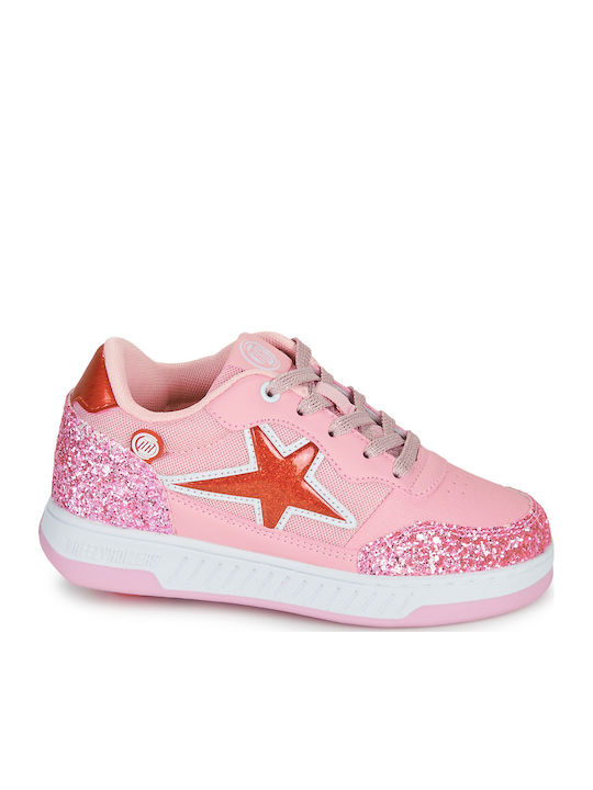 Παιδικά Sneakers με Ροδάκια Ροζ