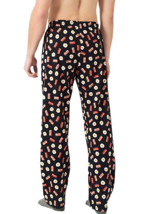 Minerva Men's Winter Pajama Pants Black