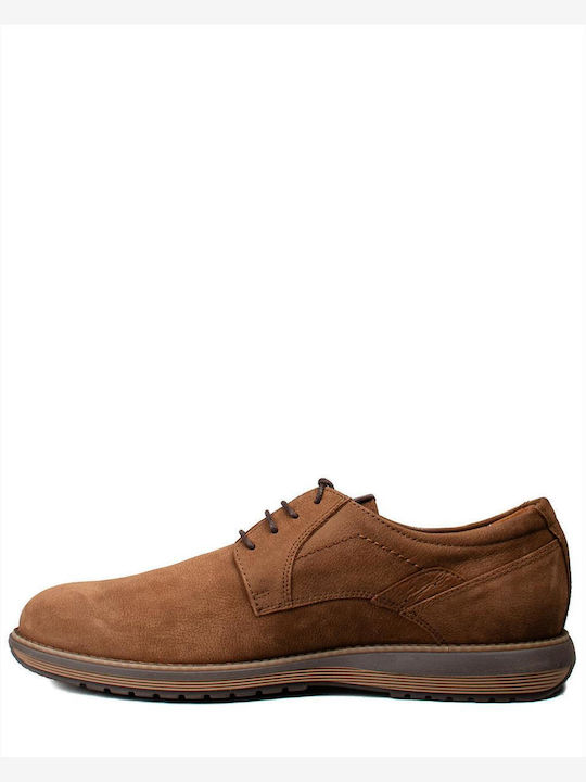 Damiani Men's Leather Casual Shoes Tabac Brown