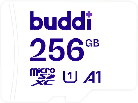 Buddi SDXC 256GB U1 A1 160MB/s με αντάπτορα