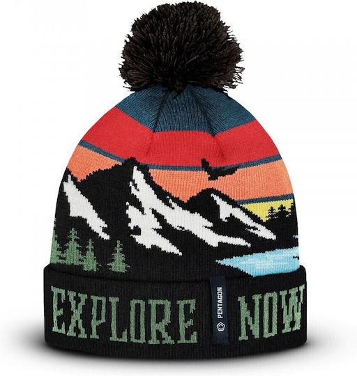 Sanctuary Mountain Pom Pom Beanie Unisex Beanie Knitted
