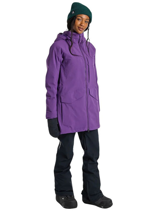 Burton 23828101501 Γυναικείο Μπουφάν για Σκι & Snowboard Μωβ