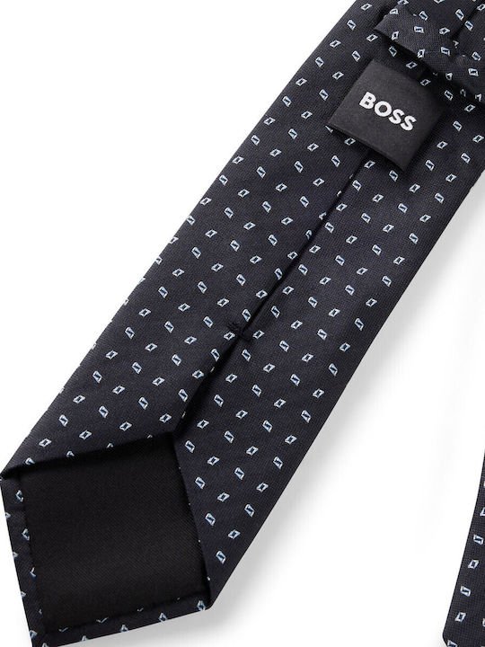 Hugo Boss Men's Tie Silk Printed in Blue Color