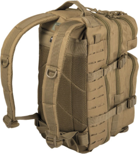 Mil-Tec US Laser Cut Assault Small Military Backpack Backpack made of Polyester Coyote 20lt