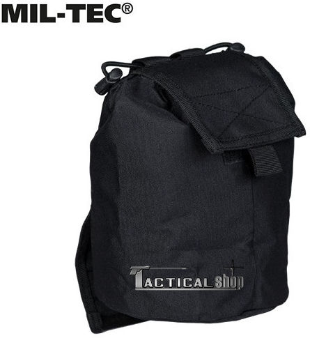 Mil-Tec Στρατιωτικό Τσαντάκι Ζώνης από Πολυεστέρα Μαύρο 1lt