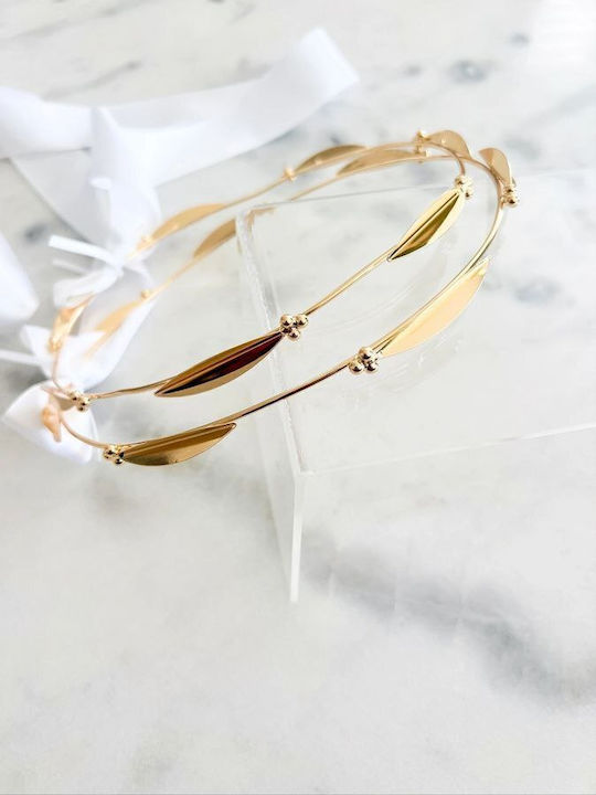 Elia Gold Leaf Wedding Crowns