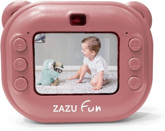 Zazu Fun Kids Camera 48 Mp Instant Printing Hd 1080p Pink
