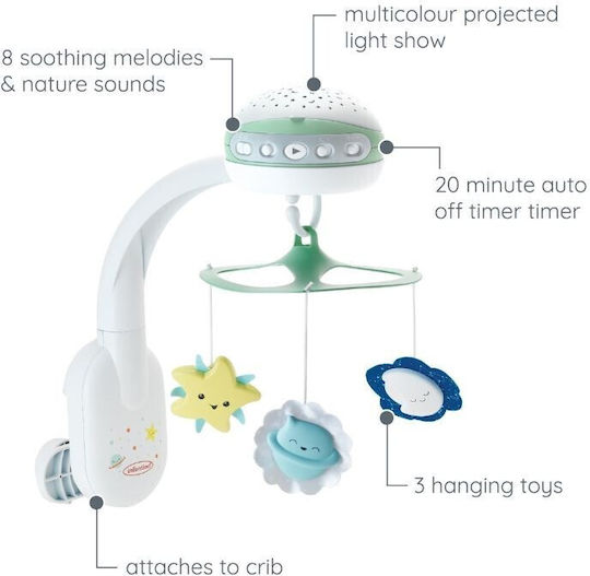 Infantino Mobile for Cot with Music for 0++ Months