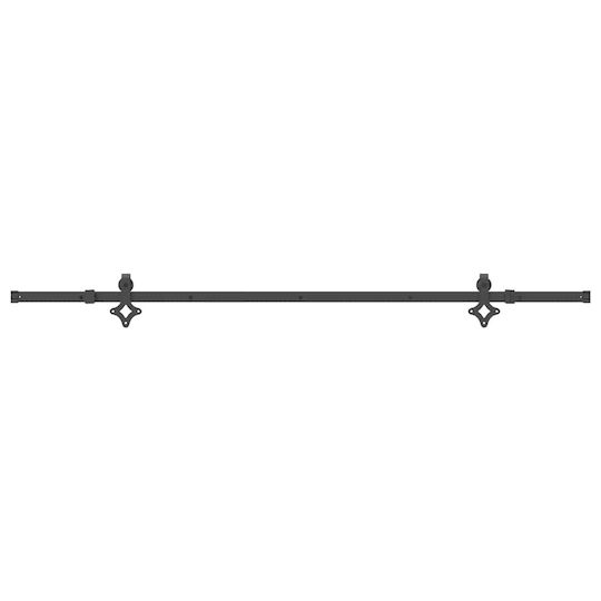 vidaXL Sliding Door Mechanism for Middle Door 213.5cm Black