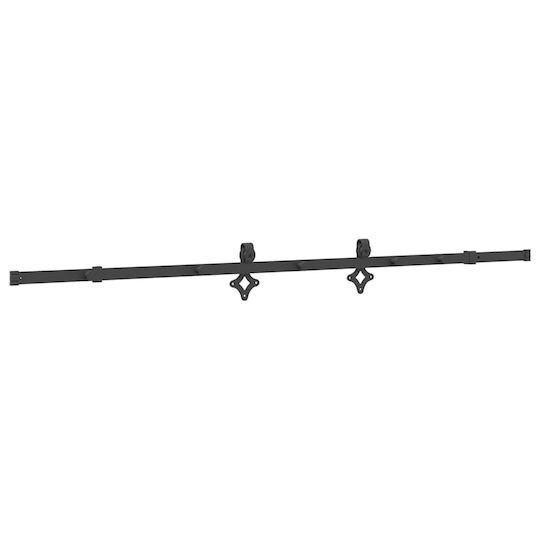 vidaXL Sliding Door Mechanism for Middle Door 213.5cm Black
