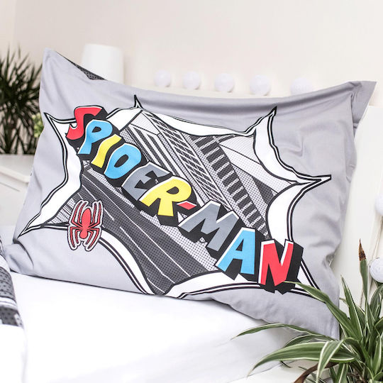 Darymex Комплект Детски Плик за Завивка Единичен с Калъфка Памучен Gray 140x200бр