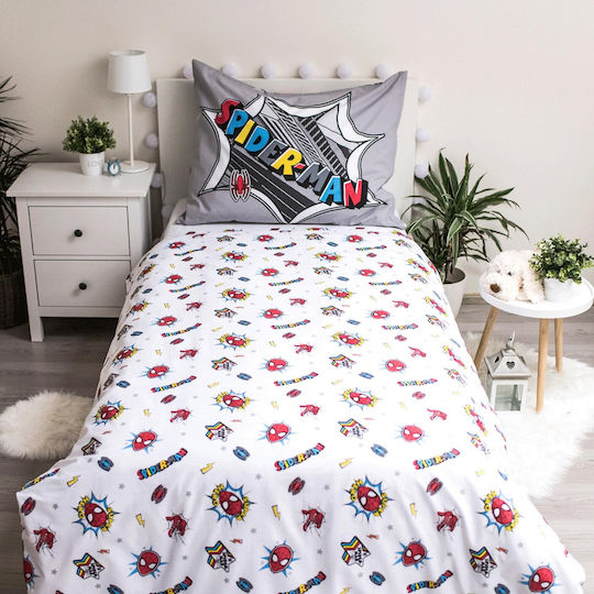 Darymex Комплект Детски Плик за Завивка Единичен с Калъфка Памучен Gray 140x200бр