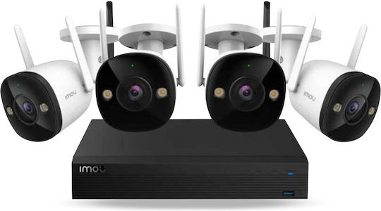 Imou Sistem De Supraveghere Cu 4 Camere Wireless IP 1080p Cu Înregistrator NVR