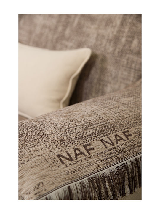 Naf Naf Vintage 2000 Ριχτάρι Διθέσιου Καναπέ Chenille 180x250εκ. Μπεζ