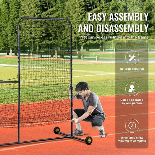Vevor 7x7 Ft Baseball Safety Screen Batting Cage Tsbhwlxzx77ydo26zv0