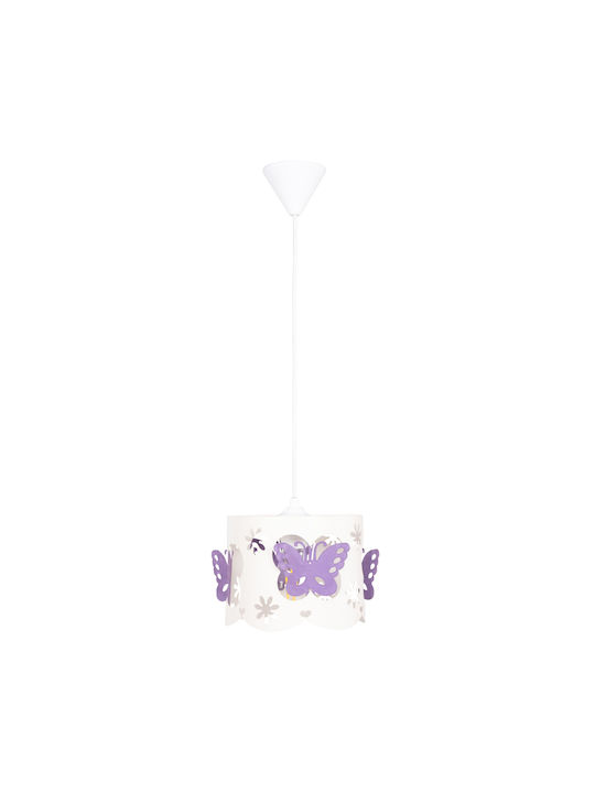 HomeMarkt Leptir Einfaches Licht Kinderdeckenleuchte Deckenleuchte 9W mit Fassung E27 Lila 23x15cm