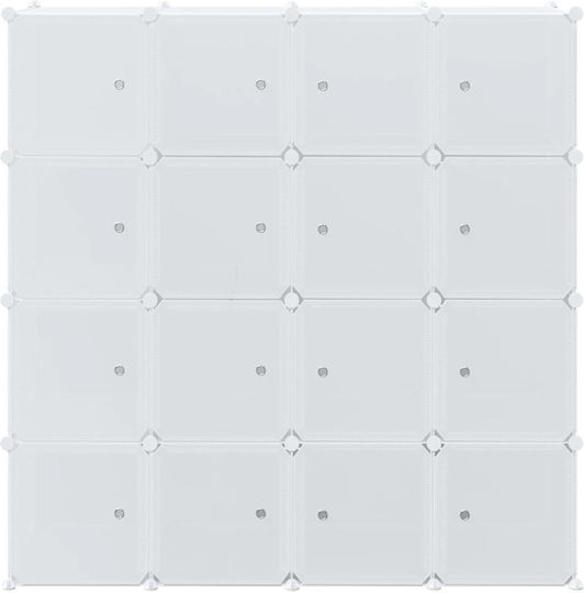 Ușă triplă Dulap de Haine Alb 145.5x46.5x144cm