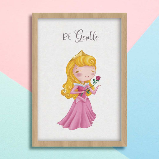 Kids Framed Wall Painting Princess 30x40cm