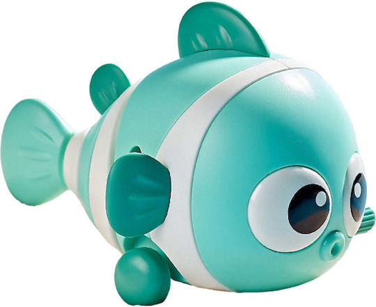Mechanical Toy Children Flippy Funny Fish Key Fun Crawls Moves 11 X 9 X 7.5 Cm Green