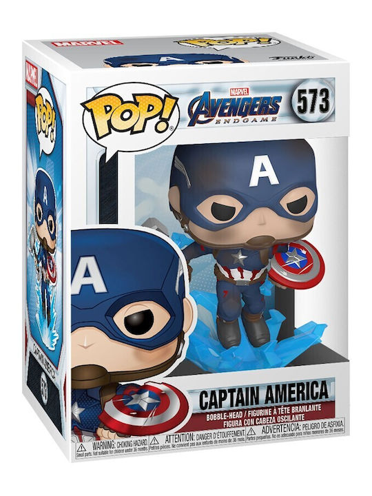 Funko Pop! Marvel: Captain America with Broken Shield & Mjolnir Bobble-Head