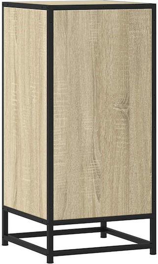 Living Room Display Cabinet Made of Beige Metal 35.5x35x76cm