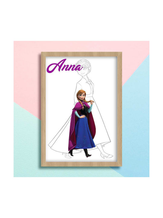 Παιδικό Κάδρο Princess Anna 30x40εκ.