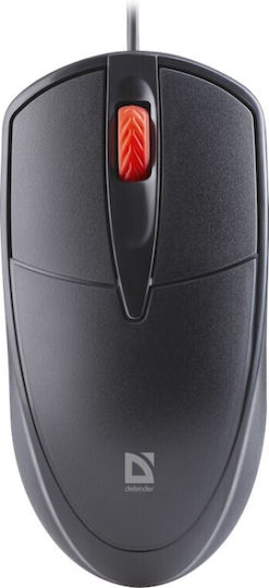 Defender Icon Mb-057 Black Ενσύρματο Ποντίκι Μαύρο