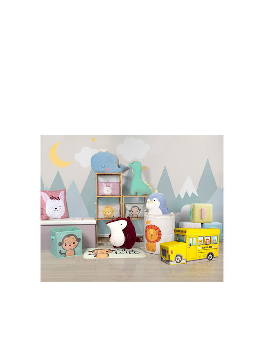 General Trade Children's Storage Box made of Fabric Yellow 55x25x30cm 1pcs