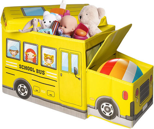 General Trade Kinder Aufbewahrungsbox aus Stoff Gelb 55x25x30cm 1Stück